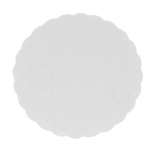 Ronds festonnés blancs ø 13 cm (250 unités)