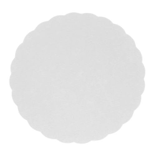 Ronds festonnés blancs ø 15 cm (250 unités)
