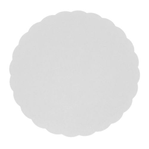 Ronds festonnés blancs ø 17 cm (250 unités)