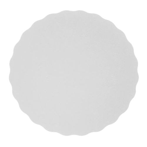 Rond festonné blanc ø 21 cm (250 unités)