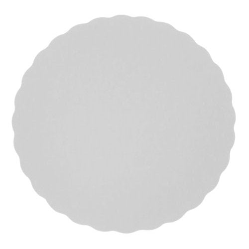 Rond festonné blanc ø 23 cm (250 unités)
