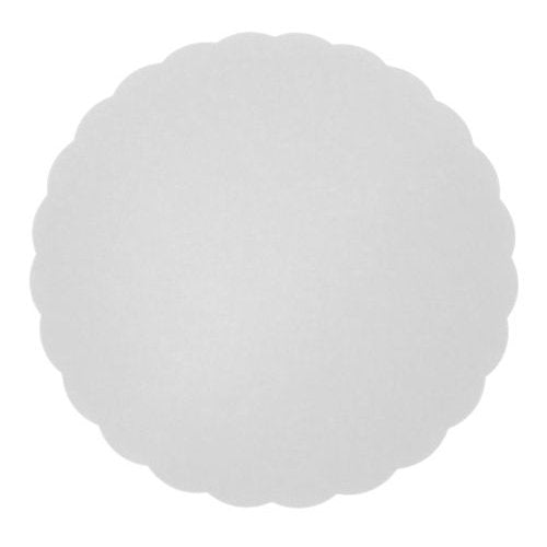 Ronds festonnés blancs ø 29 cm (250 unités)