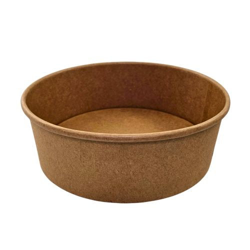 Saladiers kraft avec revêtement PE ø 15 x 5 cm - 500 ml (300 unités)