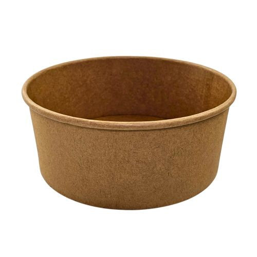 Saladiers kraft avec revêtement PE ø 15 x 6 cm - 750 ml (300 unités)
