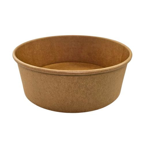 Saladiers kraft avec revêtement PE ø 18,5 x 7 cm - 1300 ml (300 unités)