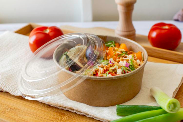 Couvercles PET pour saladiers ø 18,5 cm (300 unités)