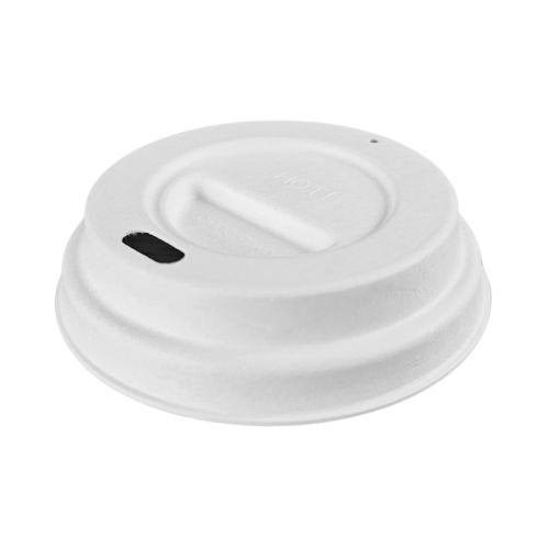 Couvercles encoche voyageur canne à sucre pour gobelets ø 6,2 cm blanc (2000 unités)