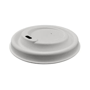 Couvercles encoche voyageur canne à sucre pour gobelets ø 9 cm blanc (1000 unités)