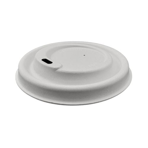 Couvercles encoche voyageur canne à sucre pour gobelets ø 9 cm blanc (1000 unités)