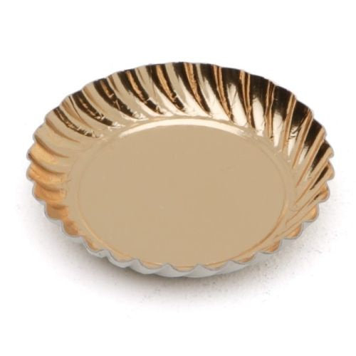 Assiette carton or ø 9 cm (2000 unités)