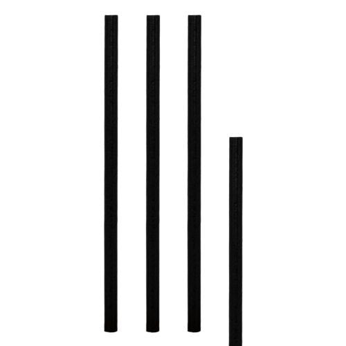 Pailles papier noir ø 6 x 140 mm (5000 unités)