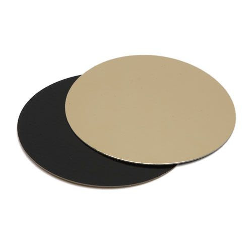 Ronds carton double face or-noir ø 30 cm (100 unités)