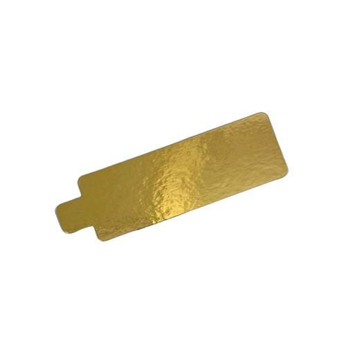 Rectangles carton double face or-noir languette décortiqué 13 x 4,5 cm (1000 unités)