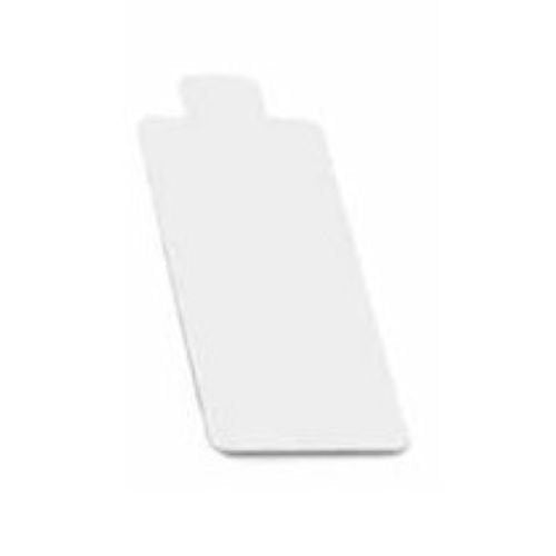Rectangles carton double face blanc-noir languette 13 x 4,5 cm (1000 unités)