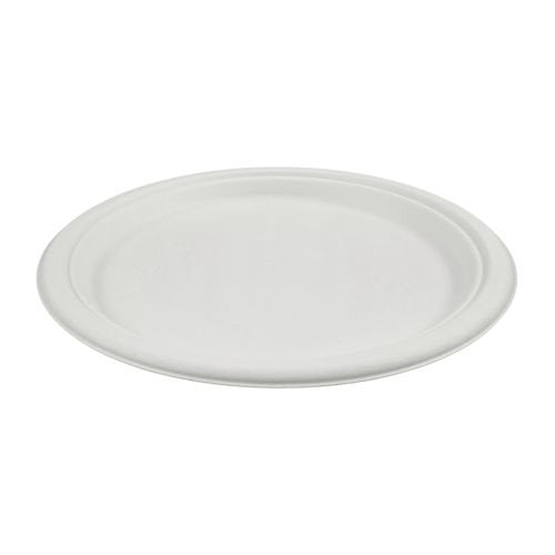Assiettes canne à sucre, sans PFAS, ø 26 cm (500 unités)