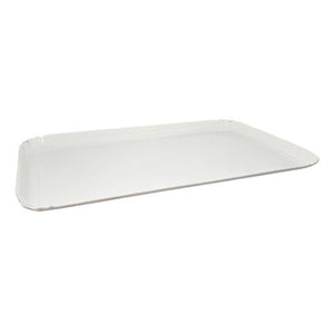 Plateau traiteur simple face blanc 42 x 28 cm (100 unités)