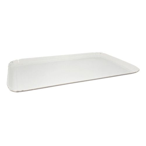 Plateau traiteur simple face blanc 42 x 28 cm (100 unités)