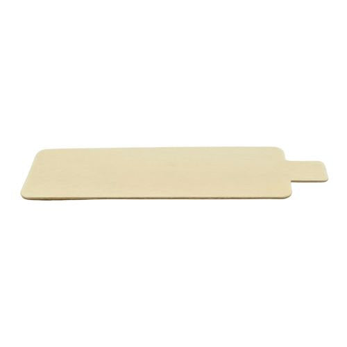 Support rectangle bois fsc laminé, languette 13 x 4,5 cm (1000 unités)
