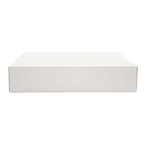 Boites blanches carton pour plateaux 28 x 19 cm (100 unités)