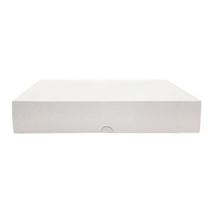 Boites blanches carton pour plateaux 34 x 25 cm (100 unités)
