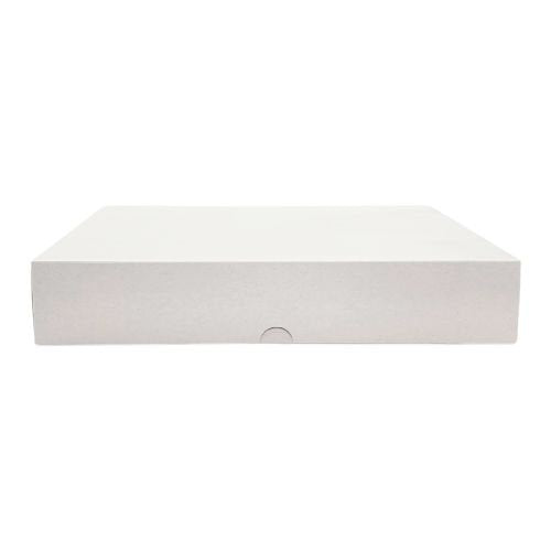 Boites blanches carton pour plateaux 34 x 25 cm (100 unités)