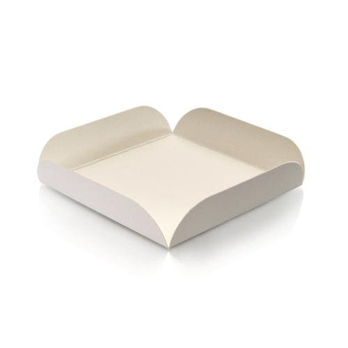 Carrés rainés carton blanc 17 x 17 cm (250 unités)