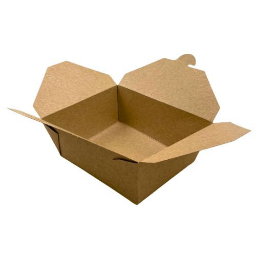 Boites repas kraft 15 x 12 x 6,5 cm - 1350 ml (300 unités)