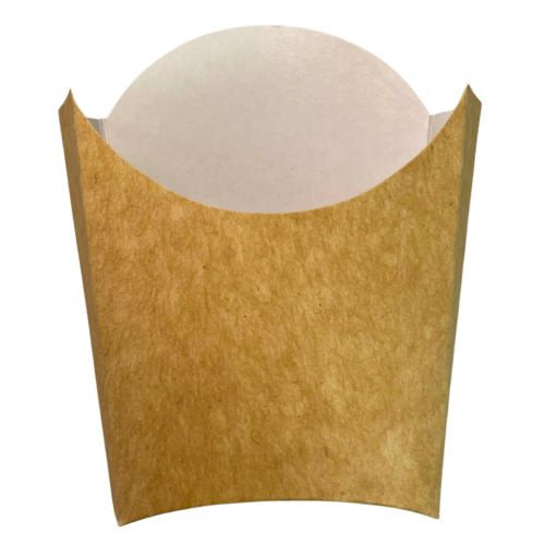 Pochettes à frites kraft 12 x 5 x 8,5 cm (1000 unités)