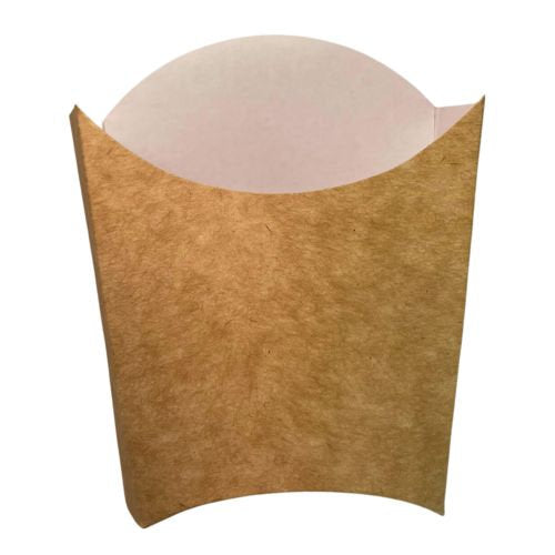 Pochettes à frites kraft 13,5 x 5,8 x 9,8 cm (1000 unités)