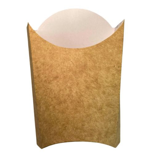 Pochettes à frites kraft 14 x 5,5 x 13,5 cm (1000 unités)