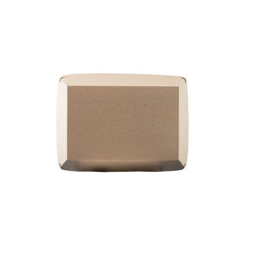 Couvercles carton kraft pour assiette rectangle 17.5 cm (200 unités)