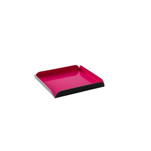 Carrés rainés noir/fuchsia 22 x 22 + 2 cm (50 unités)