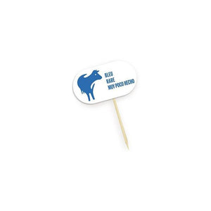 Picsteaks en bambou "bleu" 6,5 cm (1000 unités)