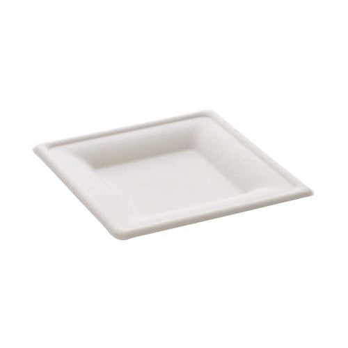 Assiettes carrées blanches 15 x 15 cm (1000 unités)