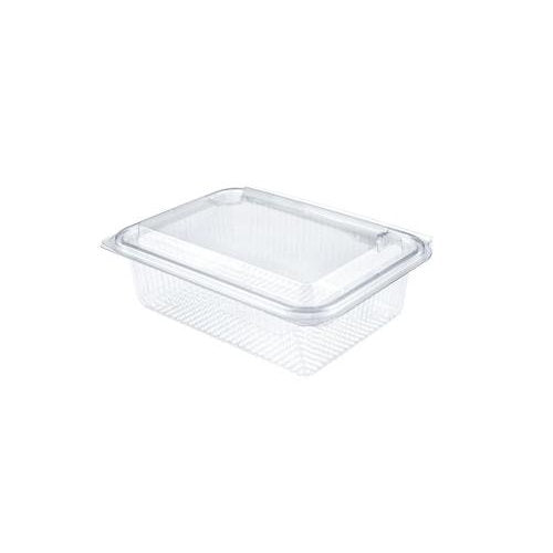 Barquettes charnières rectangles PET recty 18,2 x 14,2 x 5,5 cm - 750 ml (400 unités)