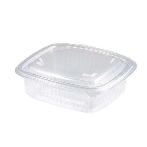 Barquettes charnières ovales PP hotty 14,2 x 12,5 x 6 cm - 500 ml (400 unités)