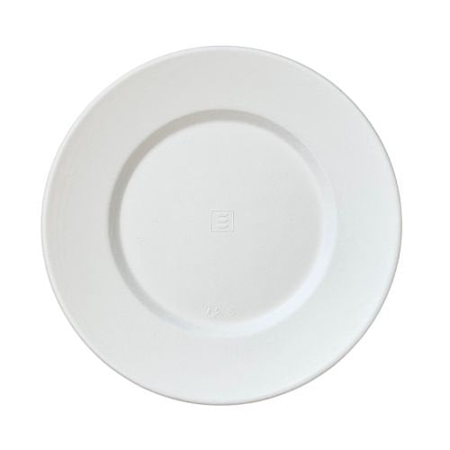 Assiettes evidence blanches canne à sucre, sans PFAS, ø 14,5 x 1,2 cm (600 unités)