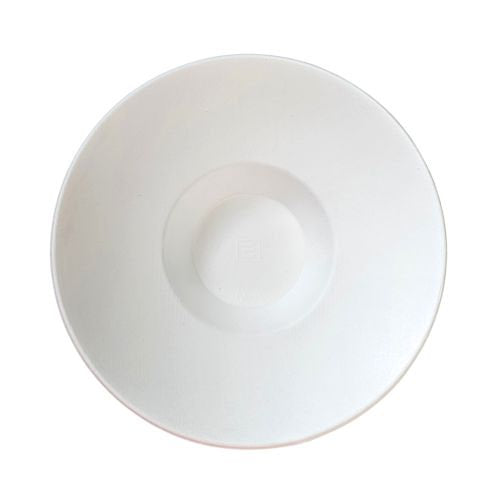 Assiettes evidence blanches canne à sucre, sans PFAS, ø 14,5 x 3,5 cm (600 unités)