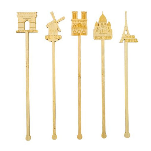 Agitateurs Paris 180 mm (Arc de Triomphe, Moulin Rouge, Notre-Dame, Sacré-Cœur, Tour Eiffel) (2000 unités)