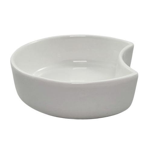 Assiettes ano blanches porcelaine demi-lune ø 12 x 3,5 cm - 200 ml (48 unités)