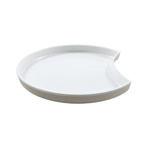 Assiettes Ano blanches PP demi-lune ø 12 x 1,2 cm (200 unités)