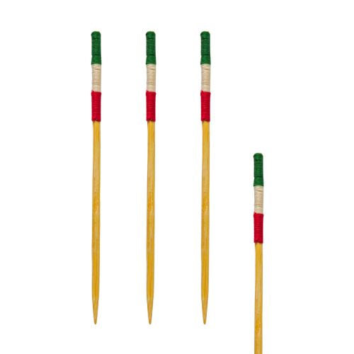 Piques bambou "drapeau Italie" 90 mm (4000 unités)