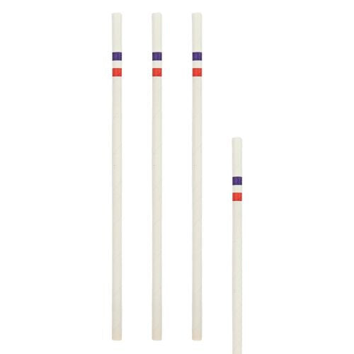 Pailles papier drapeau France ø 6 x 200 mm (2400 unités)