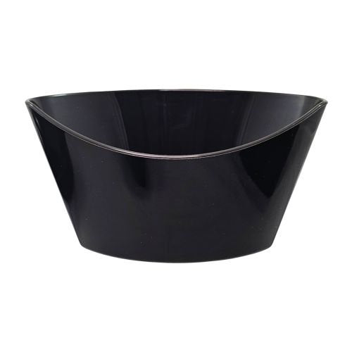 Barquette à frites PP noir panino 14 x 9,1 x 7,5 cm (100 unités)