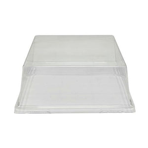 Couvercle PET hauteur 4 cm pour assiette Evasion 10 x 10 cm (400 unités)