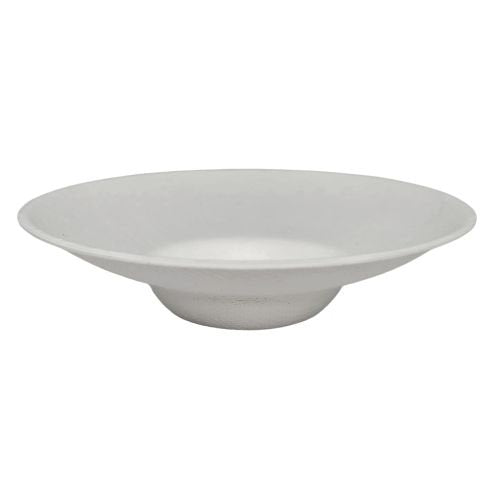 Assiettes evidence blanches canne à sucre, sans PFAS, ø 9 x 2,2 cm (1200 unités)