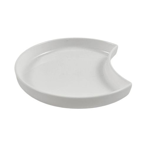 Assiettes ano blanches PP demi-lune ø 9 x 1,2 cm (200 unités)
