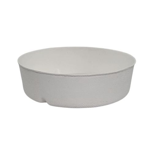 Assiette ano blanche canne à sucre, sans PFAS, ø 12 x 3,5 cm - 350 ml (360 unités)