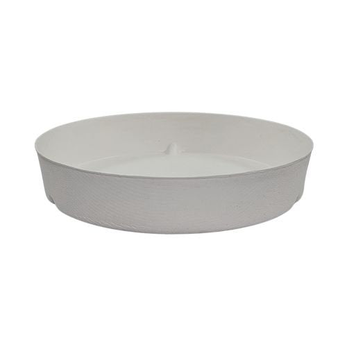 Assiettes ano blanches canne à sucre, sans PFAS, ø 18 x 3,5 cm - 750 ml (240 unités)