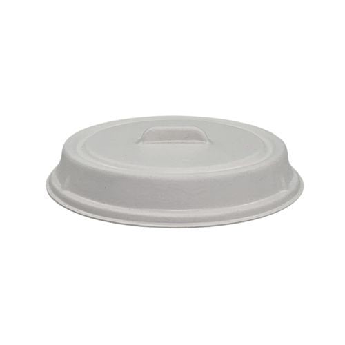Couvercles dômes canne à sucre pour assiettes Ano sans PFAS ø12cm blanc (360 unités)